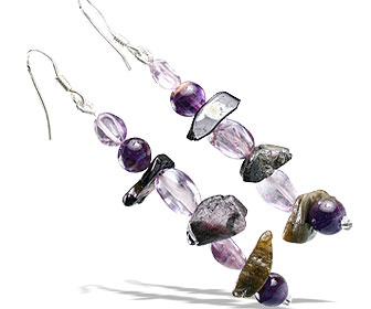 SKU 14819 - a Amethyst earrings Jewelry Design image