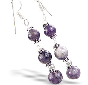 SKU 14830 - a Amethyst earrings Jewelry Design image