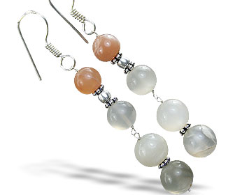SKU 14853 - a Moonstone earrings Jewelry Design image