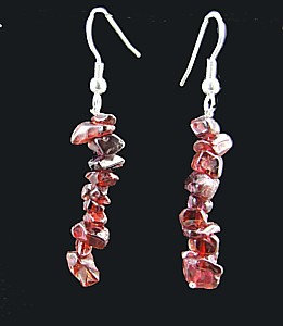 SKU 1486 - a Garnet Earrings Jewelry Design image