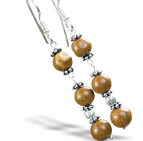 SKU 14875 - a Jasper earrings Jewelry Design image