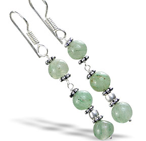 SKU 14876 - a Aventurine earrings Jewelry Design image