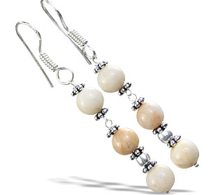 SKU 14881 - a Opal earrings Jewelry Design image