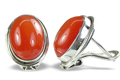 SKU 14910 - a Carnelian Earrings Jewelry Design image