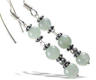 SKU 14926 - a Aventurine earrings Jewelry Design image