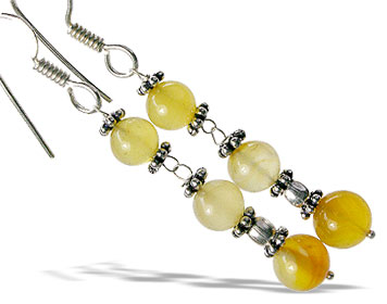SKU 14929 - a Chalcedony earrings Jewelry Design image