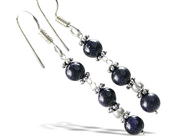 SKU 14931 - a Goldstone earrings Jewelry Design image