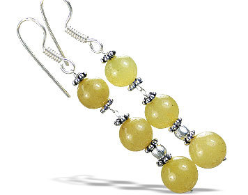 SKU 14934 - a Chalcedony earrings Jewelry Design image