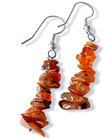 SKU 1496 - a Carnelian Earrings Jewelry Design image