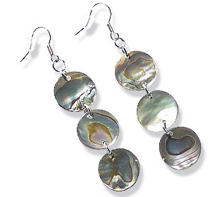 SKU 15054 - a Mother-of-Pearl earrings Jewelry Design image