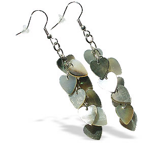 SKU 15060 - a Mother-of-Pearl earrings Jewelry Design image