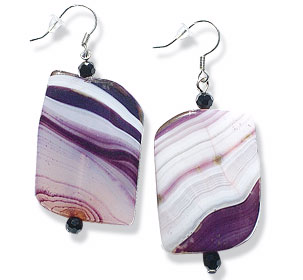 SKU 15064 - a Agate earrings Jewelry Design image