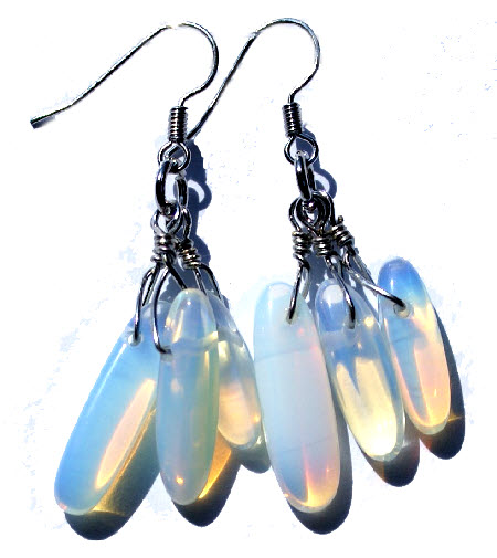 SKU 15095 - a Opalite Earrings Jewelry Design image