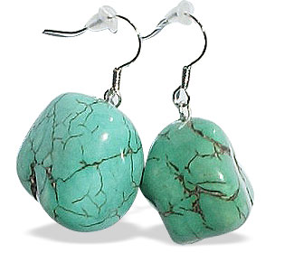 SKU 15135 - a Turquoise earrings Jewelry Design image