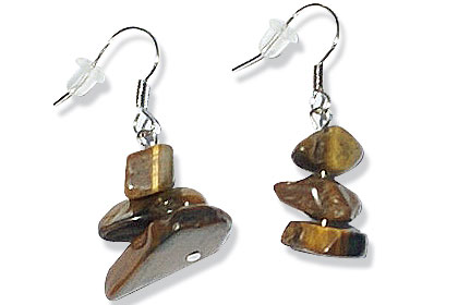 SKU 15136 - a Tiger eye earrings Jewelry Design image