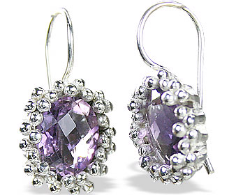 SKU 15142 - a Amethyst earrings Jewelry Design image