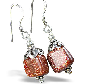 SKU 15190 - a Sunstone earrings Jewelry Design image