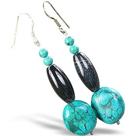 SKU 15192 - a Turquoise earrings Jewelry Design image