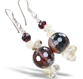 SKU 15200 - a Agate earrings Jewelry Design image
