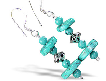 SKU 15201 - a Turquoise earrings Jewelry Design image