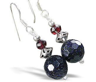 SKU 15203 - a Goldstone earrings Jewelry Design image