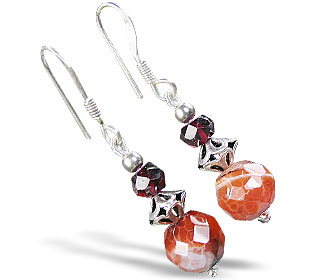 SKU 15204 - a Agate earrings Jewelry Design image