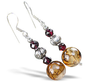 SKU 15206 - a Agate earrings Jewelry Design image