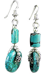 SKU 1525 - a Turquoise Earrings Jewelry Design image