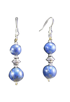 SKU 1529 - a Lapis Lazuli Earrings Jewelry Design image