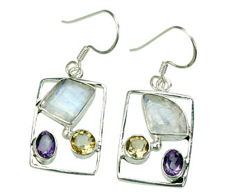 SKU 15430 - a Moonstone earrings Jewelry Design image
