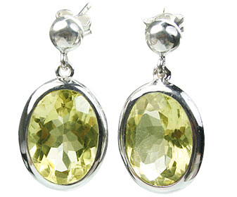 SKU 15431 - a Lemon Quartz earrings Jewelry Design image