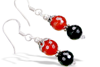 SKU 15578 - a Onyx Earrings Jewelry Design image