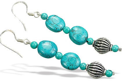 SKU 15581 - a Turquoise Earrings Jewelry Design image