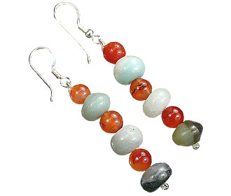 SKU 15586 - a Carnelian earrings Jewelry Design image