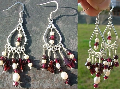 SKU 1559 - a Pearl Earrings Jewelry Design image