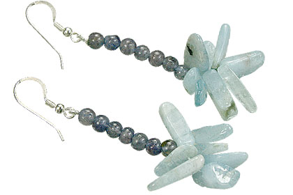 SKU 15590 - a Iolite Earrings Jewelry Design image