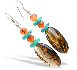 SKU 15593 - a Onyx Earrings Jewelry Design image