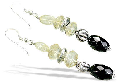 SKU 15594 - a Lemon Quartz Earrings Jewelry Design image