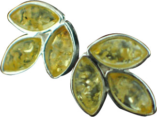 SKU 15802 - a Amber Earrings Jewelry Design image