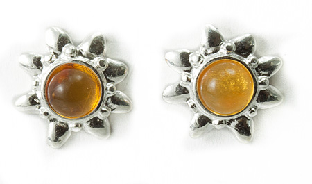 SKU 15803 - a Amber Earrings Jewelry Design image