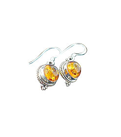 SKU 15806 - a Amber Earrings Jewelry Design image