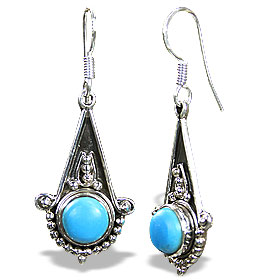 SKU 1582 - a Turquoise Earrings Jewelry Design image
