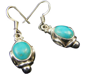 SKU 1584 - a Turquoise Earrings Jewelry Design image
