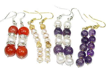 SKU 15927 - a Multi-stone earrings Jewelry Design image