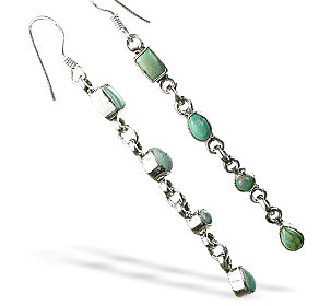 SKU 1600 - a Turquoise Earrings Jewelry Design image