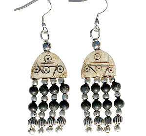 SKU 16032 - a Bone Earrings Jewelry Design image