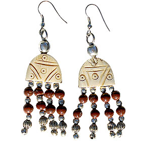 SKU 16035 - a Bone Earrings Jewelry Design image