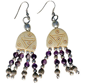 SKU 16079 - a Bone Earrings Jewelry Design image