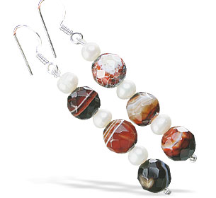 SKU 16131 - a Multi-stone Earrings Jewelry Design image