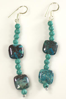 SKU 16133 - a Turquoise earrings Jewelry Design image